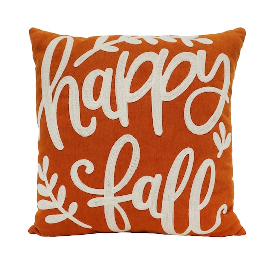 Orange Happy Fall Pillow by Ashland®